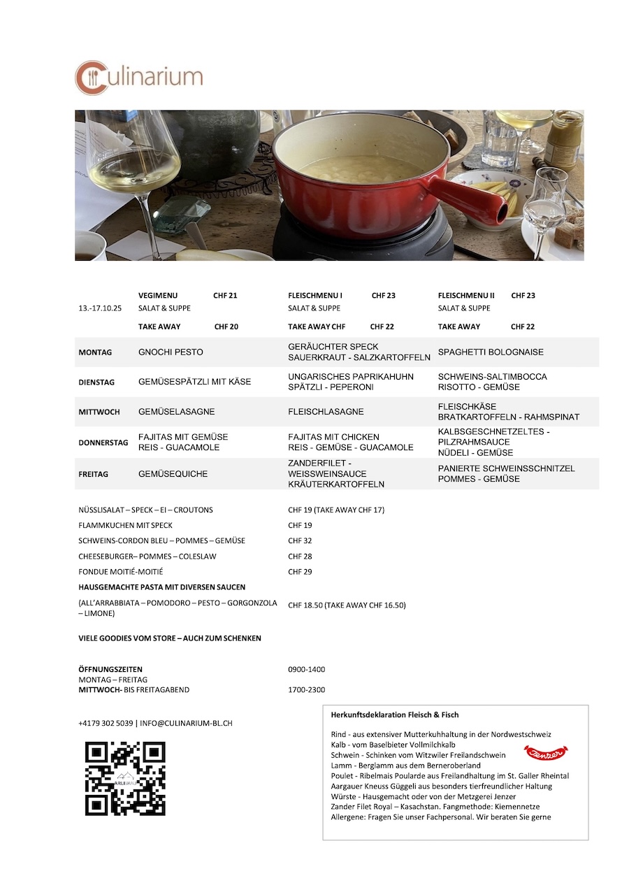 Aktuelles Menu